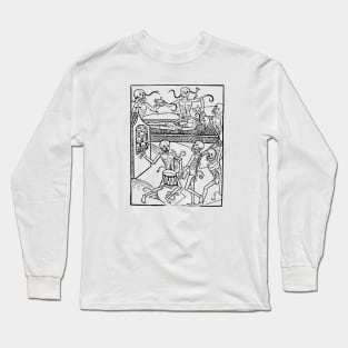 Skeleton Having Fun Long Sleeve T-Shirt